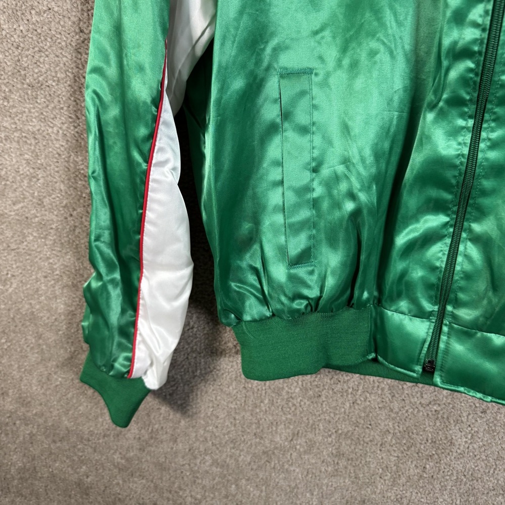 Vintage Mountain Dew Southern 500 Jacket Mens Large Green NASCAR Holloway 90s - Picture 7 of 14